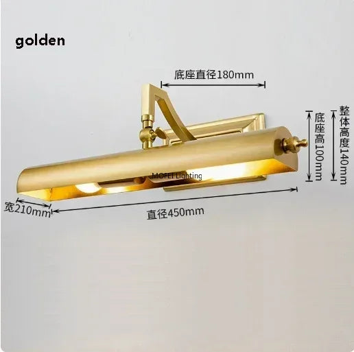 Modern Stylish Fashion Art Creative Lustre Lights Mirror Painting Head Iron LED Wall Lamp for Bedroom Home Decoration Chandelier