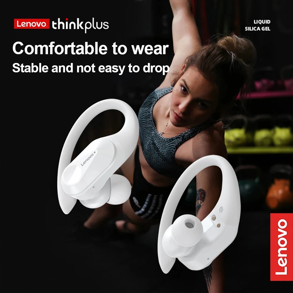 Lenovo LP75 Sports Wireless Headphones with Microphone (Button Control, LED Power Display, Hifi Stereo Sound, Bluetooth 5.3 TWS)