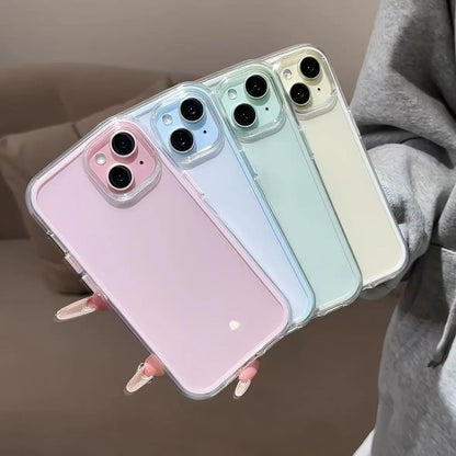 Candy Color Frame Phone Case (For iPhone 18 17 16 15 14 13 12 11 16) Acrylic & Shockproof Cover