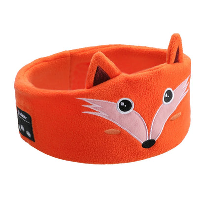 Cartoon Animal Wireless Music Earphones Sleeping Eye Mask Bluetooth Headphones V5.0 Headsets Headband For Kids Outside Sleeping