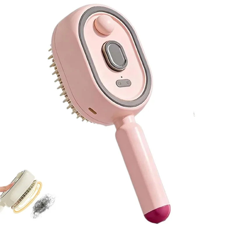 Electric Scalp Massage Brush with Spray Function & Self-Cleaning Bristles