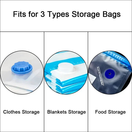 Mini USB Vacuum Sealer Pump for Food Storage, Sous Vide & Travel Packing