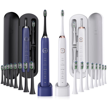 Fairywill FW-507 Rechargeable Sonic Toothbrush for Adults, USB Charging, Waterproof