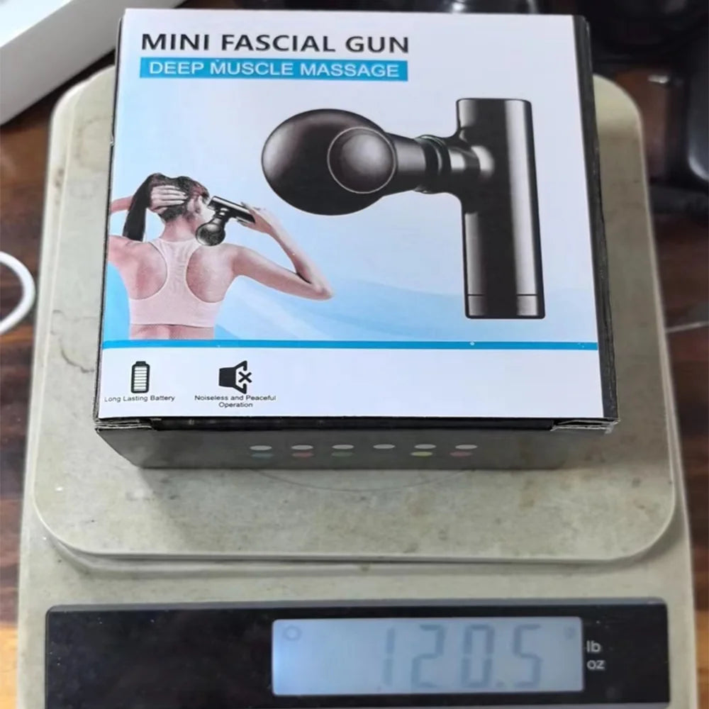 Mini Electric Massage Gun with 3 Speed Settings & USB Charging, Compact & Lightweight