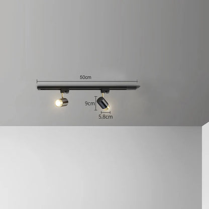 Full Set Led Track Light Fixture Rail 110-220V COB Ceiling Track Lamp Spot Lighting For Clothing Shop Living Room Ceiling Lights
