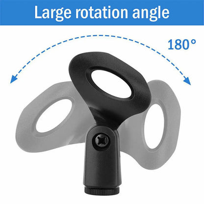 4PCS Pack Mic Clip Universal Wired/ Wireless Microphone Mount Holder for Mic Stand