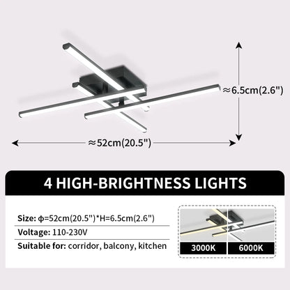 Led Modern Personalized Ceiling Light Black Living Room/Room/Kitchen Lighting Warm Light/White Light 110-220v