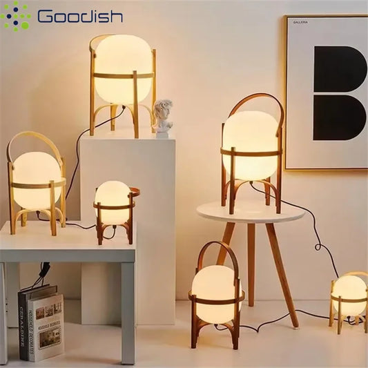Medieval Bauhaus Retro Hand-Knitted Creative Lustre Lights Wood Standing LED Floor Lamps for Bedroom Home Decoration Chandelier