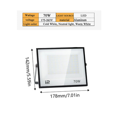 LED Spotlight  Waterproof IP66 220V 20W 30W  50W 100W 150W 200W 300W Outdoor Floodlights outdoor Factory Billboard Lighting