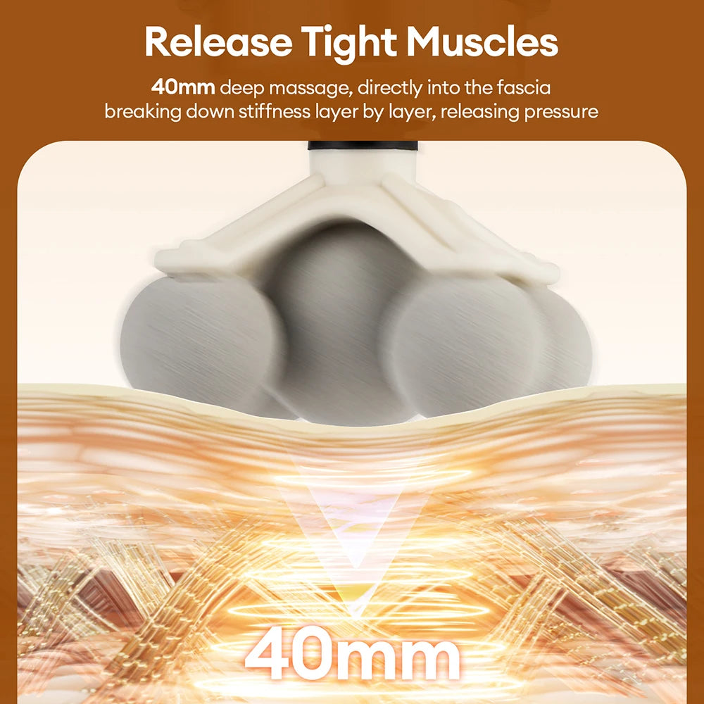 11-in-1 Electric Massage Gun – 99-Level Adjustable Fascia Massager for Deep Muscle Massage, Arms, Legs & Full Body