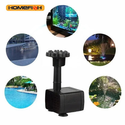 Solar Water Pump Fountain,withNozzles and  Water Pipe,Solar Powered Pump for Bird Bath,Pond,Garden Solar Fountain Pump
