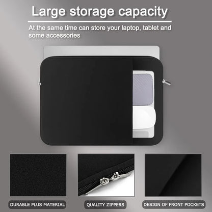 Laptop Bag Case For Macbook Air Pro 13 14 15.6 Xiaomi Lenovo Asus Dell HP Notebook Sleeve 13.3 Inch Protective Case Black Grey