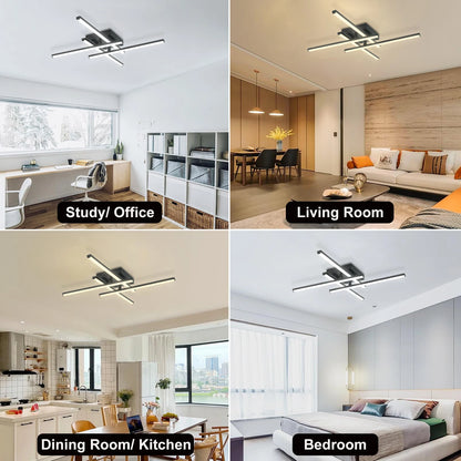 Led Modern Personalized Ceiling Light Black Living Room/Room/Kitchen Lighting Warm Light/White Light 110-220v