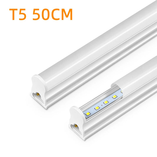 15W T5 LED Tube Light 50cm, Energy-Saving 50%, No Flicker, 3 Colors, Instant On, for Home/Office/Shop, 50K Hours Long Life