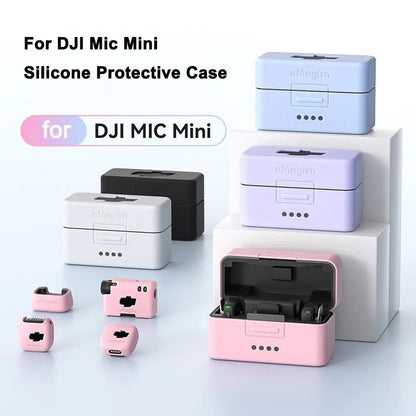 Wireless Microphone Silicone Protector Case for dji Mic Mini Soft Silicone Case Protective Sleeve Wireless Microphone Accssories