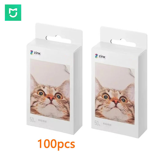 Wholesale MIJIA ZINK Papers Pocket Printer Paper Self-adhesive Photo 10//50/100 Sheets For Xiaomi 3inch Pocket Photo Printer 1S