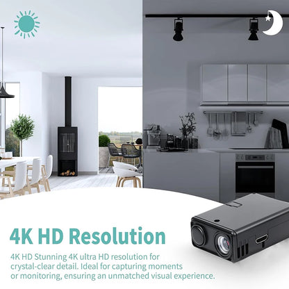 New 4K HD Camera WiFi Wireless Monitor Night Vision Remote Motion Detecting Camcorders Security Protection Indoor Surveillance