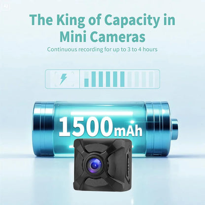 Wireless Mini Camera Night Vision WiFi IP/AP Remote Monitor Rechargeable Battery Motion Detection Portable Camcorders Home