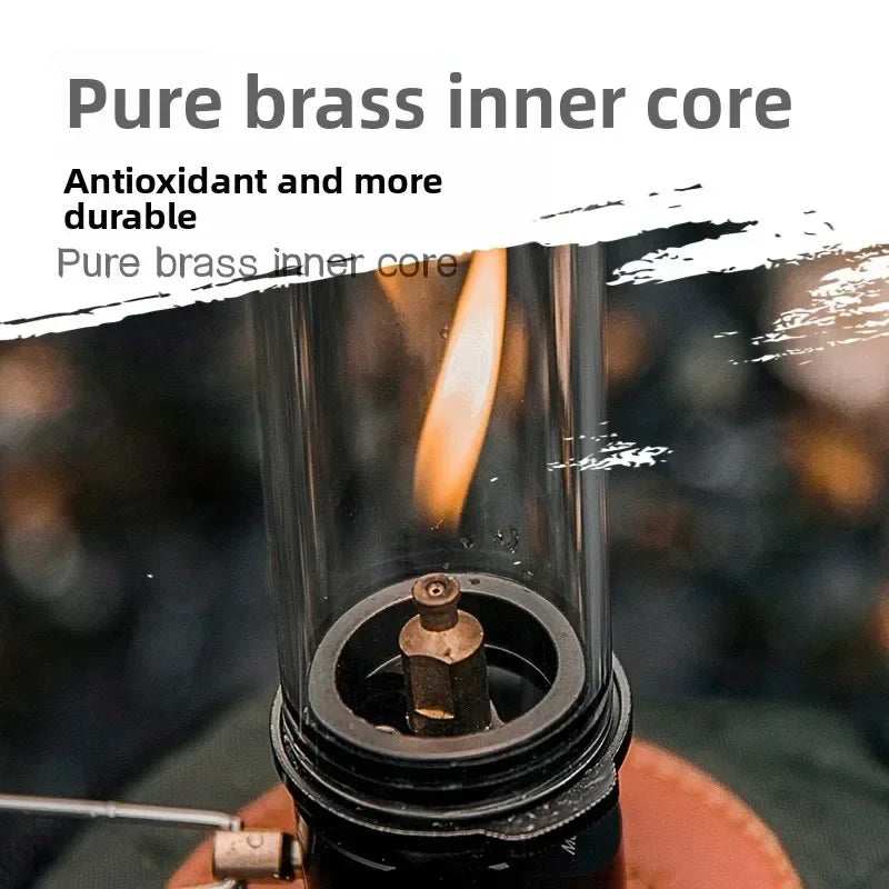 MOUNTAINHIKER Dreamlike Candlelight Lamp Windproof Candle Lamp Gas Burner Stove Outdoor Camping Lights Tent Lighting Equipment