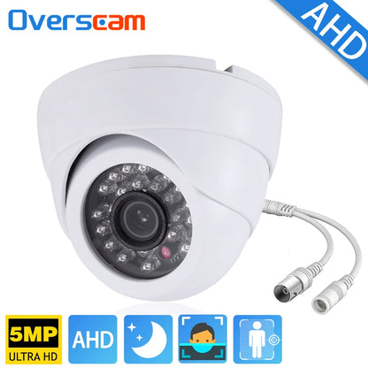 5MP AHD CCTV Security Camera with Infrared Night Vision, Waterproof, 3.6mm Lens