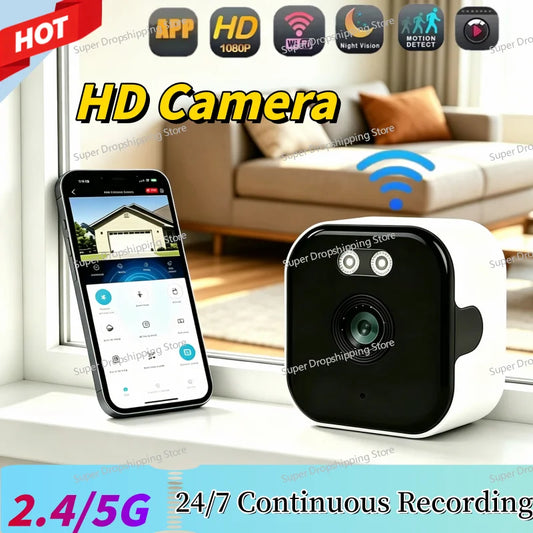 1080P HD WiFi Wireless Security Camera Infrared Night Vision Mobile Remote Surveillance Device Home Monitor Baby Pet Real Time