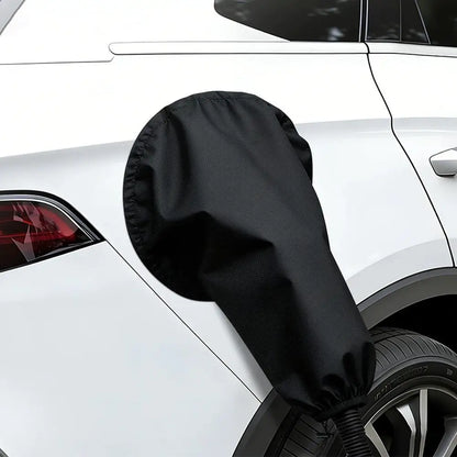Electric Vehicle Charger Port Rainproof Cover Electric Car Charger Plug Cover Waterproof PVC With Strong Magnetic Strip For EV