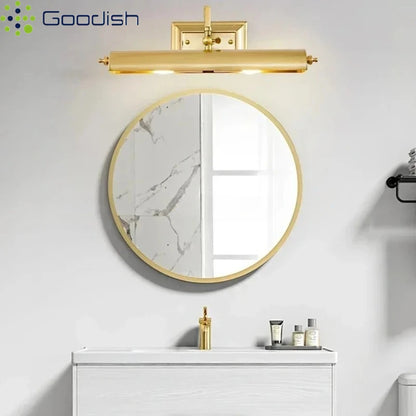 Modern Stylish Fashion Art Creative Lustre Lights Mirror Painting Head Iron LED Wall Lamp for Bedroom Home Decoration Chandelier