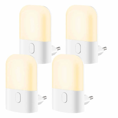 Night Lights Plug into Wall, LED Night Light with Light Sensor, Adjustable Brightness, Warm White 2700K Night Light