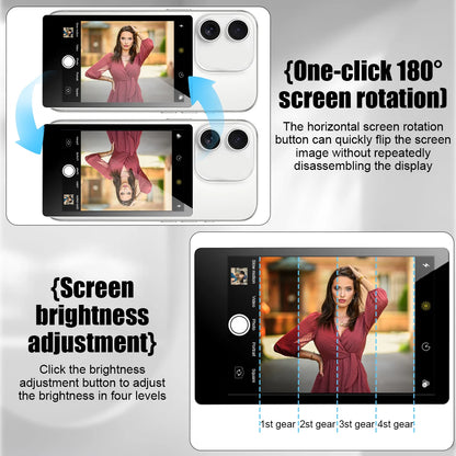 Wireless Vlog Mobile Magnetic Selfie Screen Using Phone Rear Camera for Selfie Vlog or Live Stream Compatible.