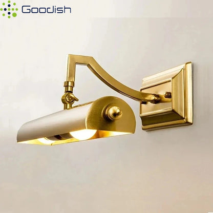 Modern Stylish Fashion Art Creative Lustre Lights Mirror Painting Head Iron LED Wall Lamp for Bedroom Home Decoration Chandelier