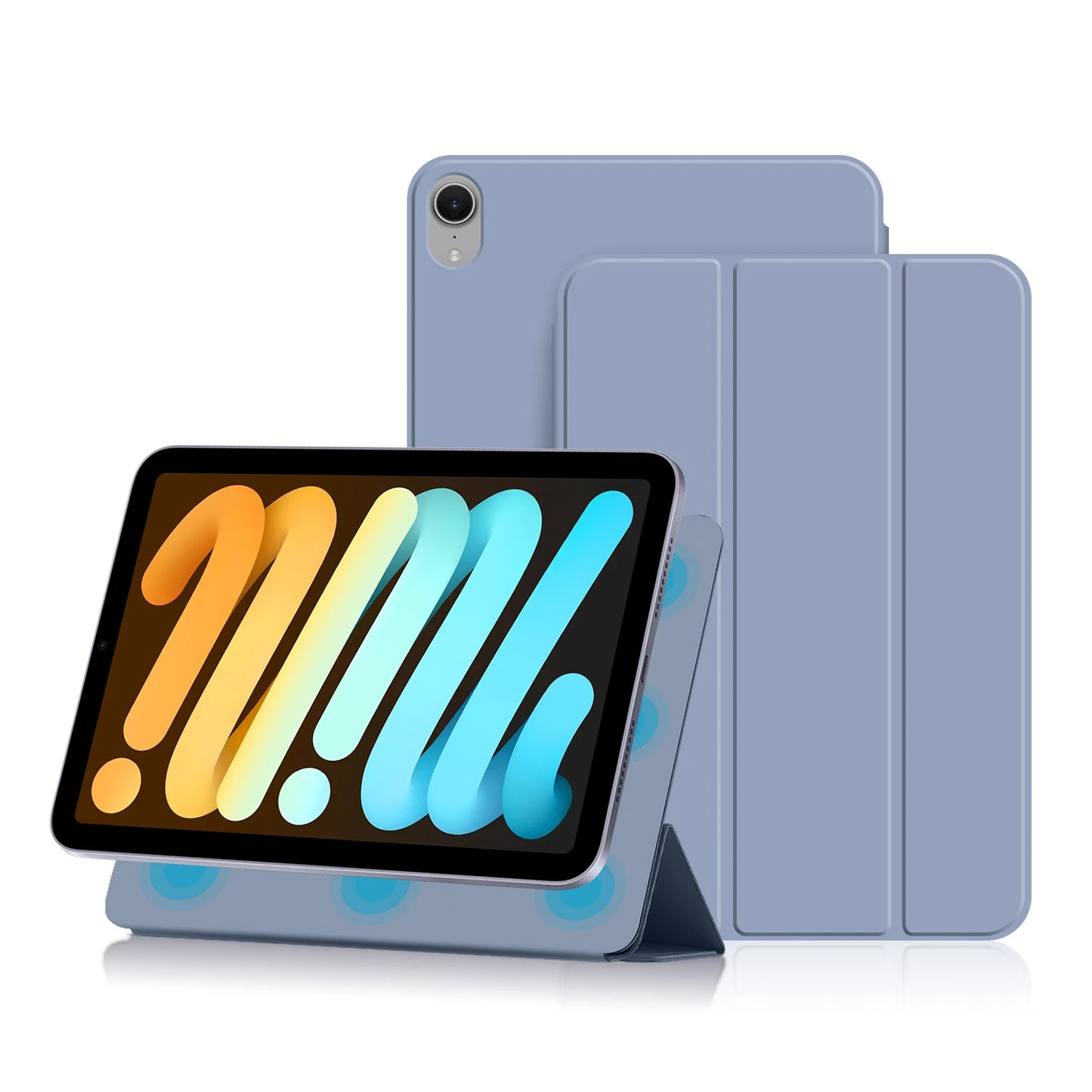 Magnetic Case for iPad Mini 6, iPad Mini 7, A17, 8.3 inch, Pro Tablet Case