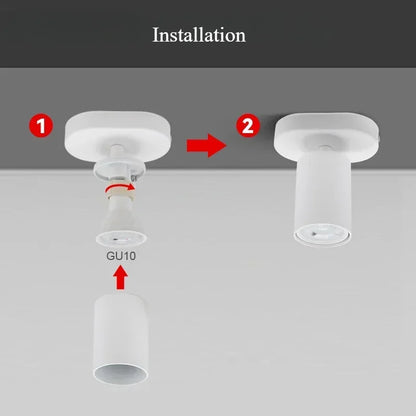 Modern Nordic White Light Fixtures LED Ceiling Light GU10 Down Light for Kitchen Living Room Bedroom Surface Mount Ceiling Lamp
