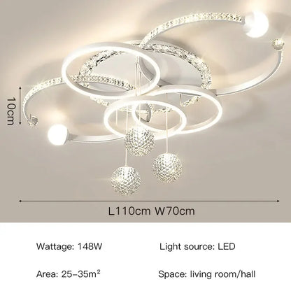 Modern Light Luxury Master Bedroom Pendant Lamp LED Creative Restaurant Lamp Villa Bedroom Interior Decoration Lighting Fixtures