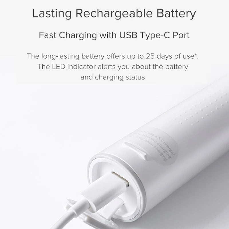 MIJIA T300 Sonic Electric Toothbrush, IPX7 Waterproof