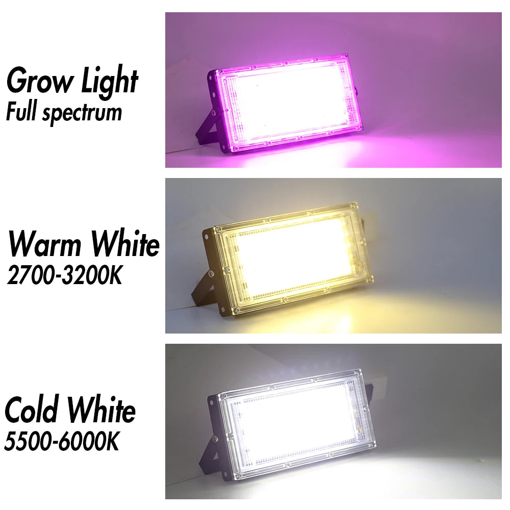 Flood light LED Spotlight For Outdoor House 50W 100W 150W AC 220V Foco LED Ceiling Spot Light Exterior Dowm Street Lighting