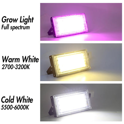 Flood light LED Spotlight For Outdoor House 50W 100W 150W AC 220V Foco LED Ceiling Spot Light Exterior Dowm Street Lighting