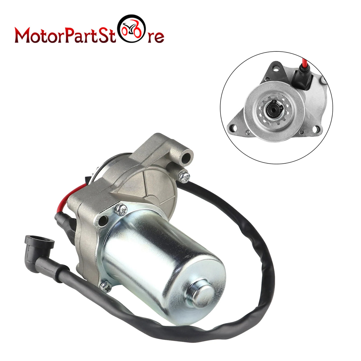 Electric Starter Motor 3 Bolt for 4 Stroke 50cc 70cc 90cc 100cc 110cc 125cc Engine 4 Wheeler ATV Quad Dirt Bike Go Kart Taotao