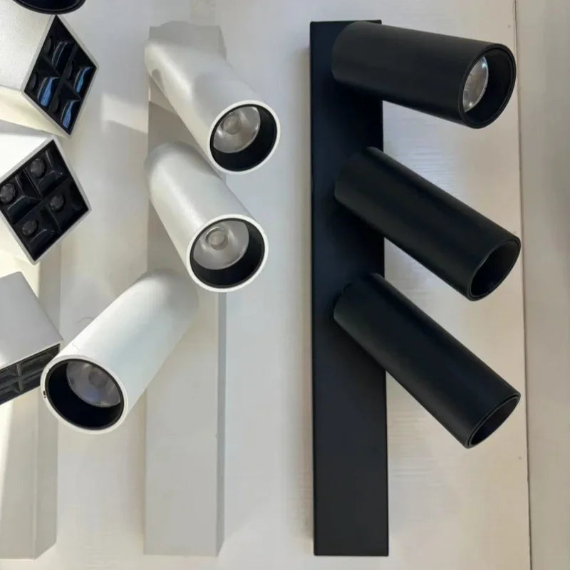 Adjustable Angle LED Surface Mounted Spotlights Suction Lights Ceiling for Home Use Cloakrooms Corridors Minimalist
