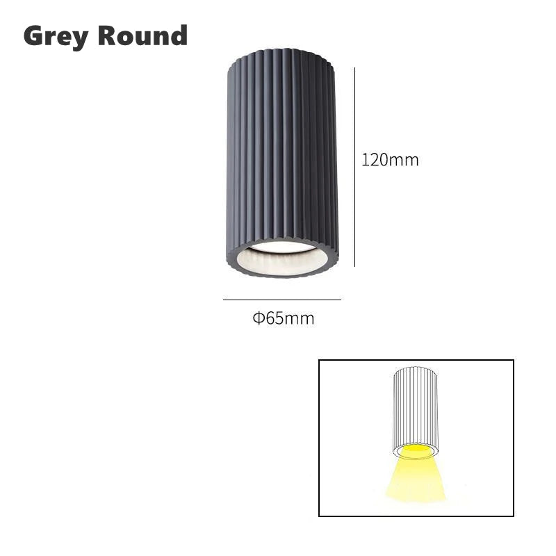 Modern Nordic LED Ceiling Downlight Minimalist Dimming Resin Grid Lamp GU10 Bulb Fitting Fixture Base Anti Glare Spot Light