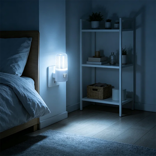 LED Socket Night Light Plug in Wall Lamp Energy Saving with Switch for Baby Feeding Bedroom Bedside HallwayStairsCabinetLighting