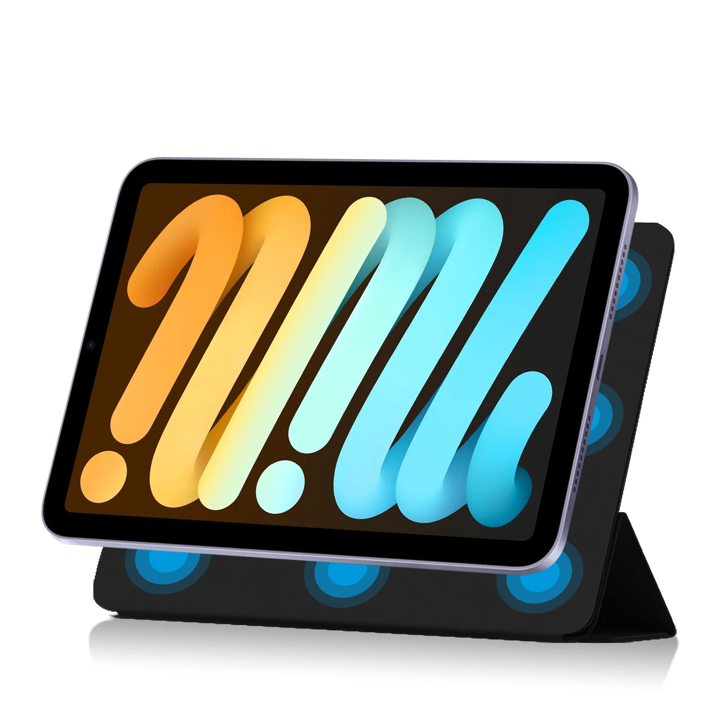 Magnetic Case for iPad Mini 6, iPad Mini 7, A17, 8.3 inch, Pro Tablet Case