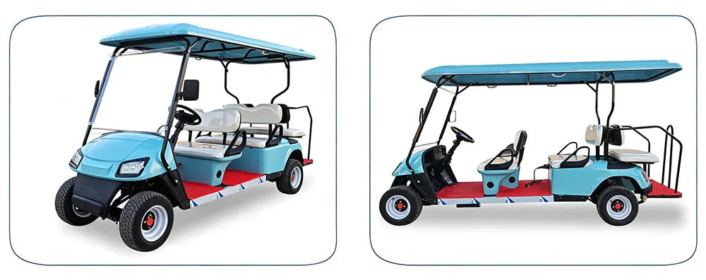 Electric Golf Cart with Cargo Bed, Two-Seater, Off-Road