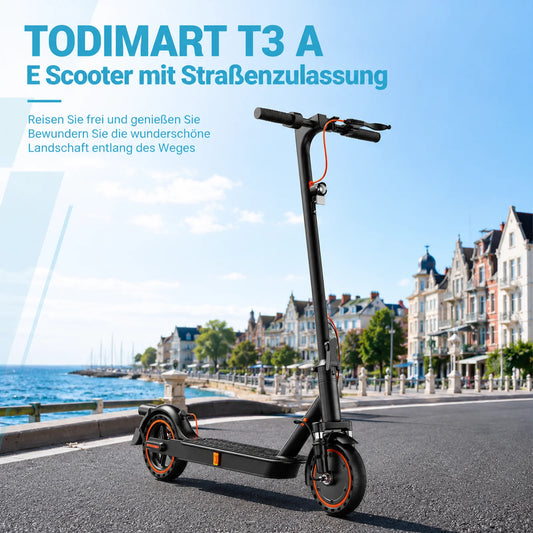 Electric Scooter with road approval TODIMART T6 ABE (30 km, 8.5 inch tires, Dual shock absorbers)