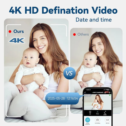 Wireless Mini Camera Night Vision WiFi IP/AP Remote Monitor Rechargeable Battery Motion Detection Portable Camcorders Home