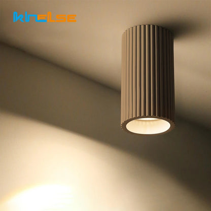 Modern Nordic LED Ceiling Downlight Minimalist Dimming Resin Grid Lamp GU10 Bulb Fitting Fixture Base Anti Glare Spot Light