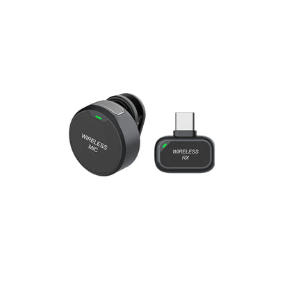 Wireless Lavalier Microphone Outdoor Live Recording Interview Vlog Magnetic Noise Reduction Portable For iPhone Android