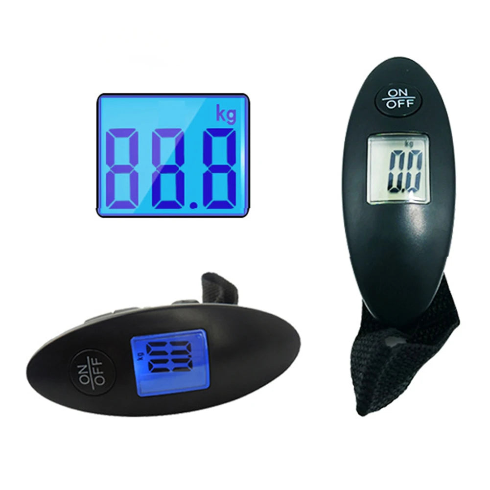 1Pc 40kg/100g LCD Digital Electronic Luggage Scale Portable Suitcase Scale Handled Travel Bag Weighting Fish Hook Hanging Scale