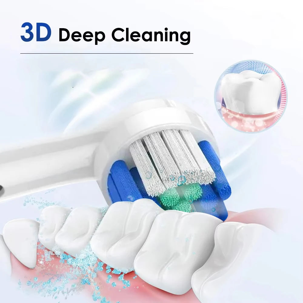 Rechargeable Rotating Electric Toothbrush, Compatible with Oral-B Replacement Heads