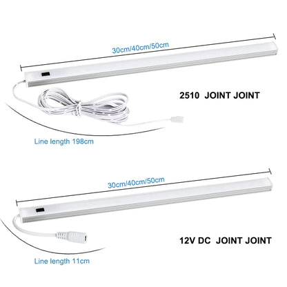 LED Light Under Cabinet Lights For Kitchen Hand Sweep Switch PIR Motion Sensor Closet Wardrobe Lamp 30/40/50cm Led Night Light