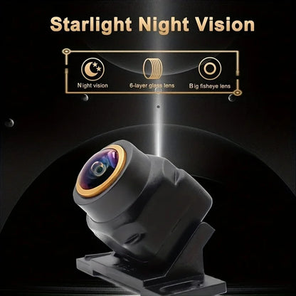 170° Wide-Angle Car Backup Camera with Night Vision & Switchable AHD/CVBS Output